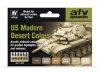 Vallejo 71209 US Modern Desert Colors (6x17ml)